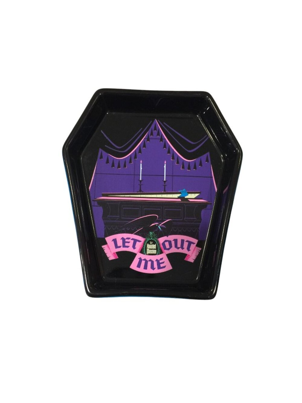 Disney Parks The Haunted Mansion Opening Coffin LET ME OUT Ceramic Trinket Tray